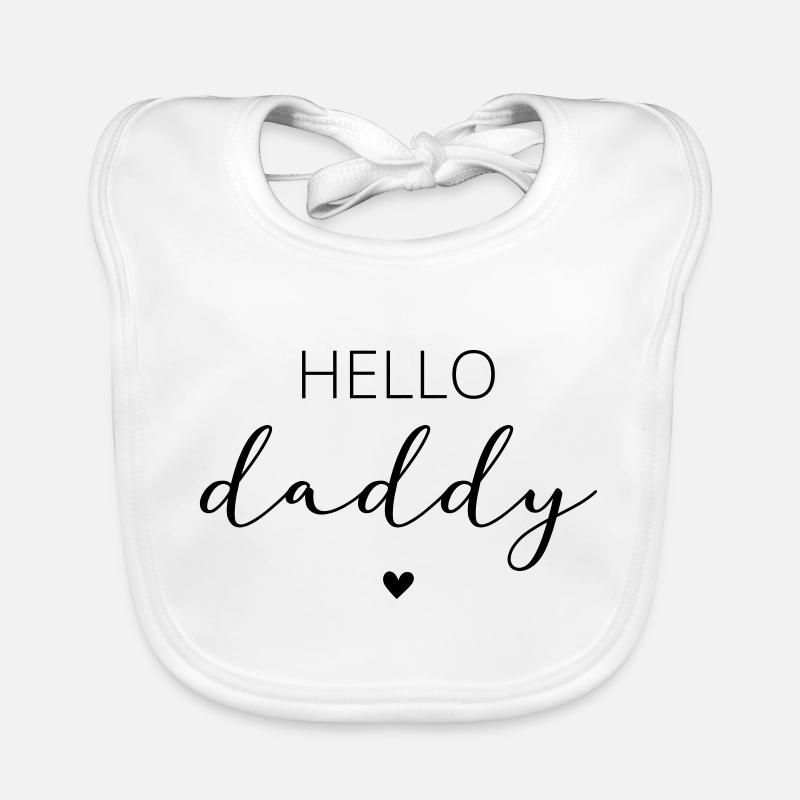 Hello Daddy / Bonjour papa Bavoir bio Bébé