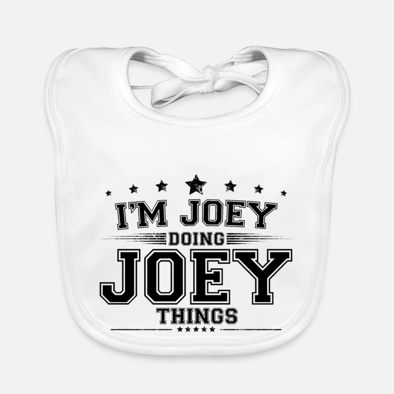 i’m Joey doing Joey things Organic Baby Bibs