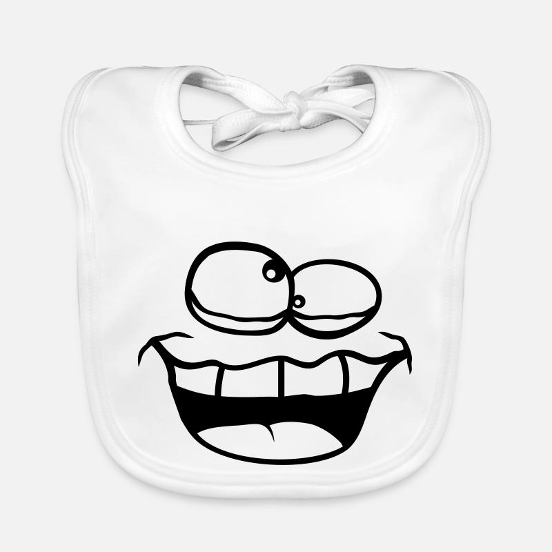 Grimace Squint Crazy Organic Baby Bibs