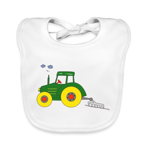 Green Tractor - Organic Baby Bibs