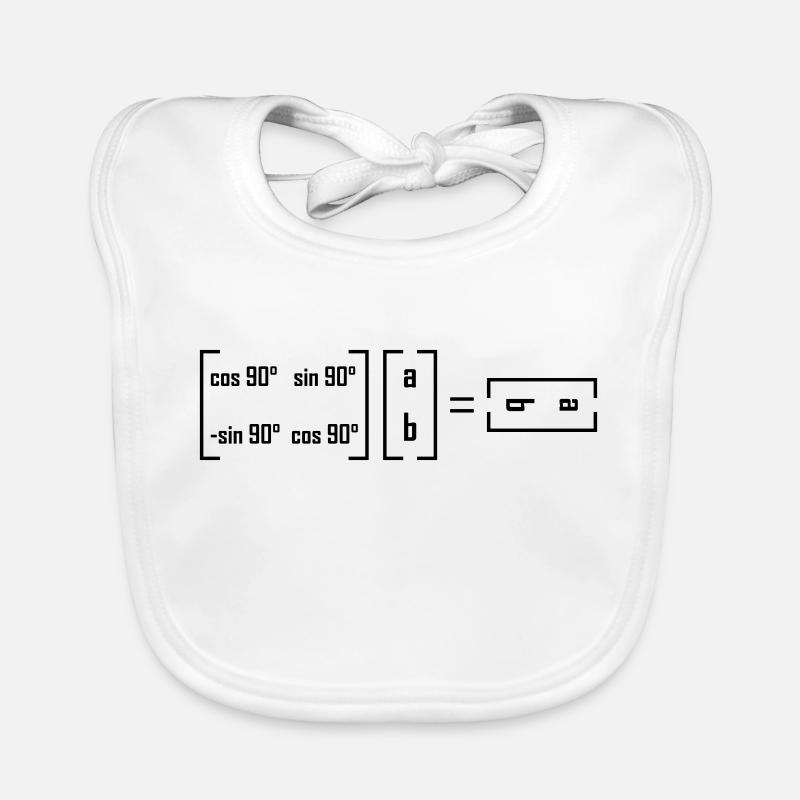 Drehmatrix - Mathematik Mathe Matrix Witz Baby Bio-Lätzchen
