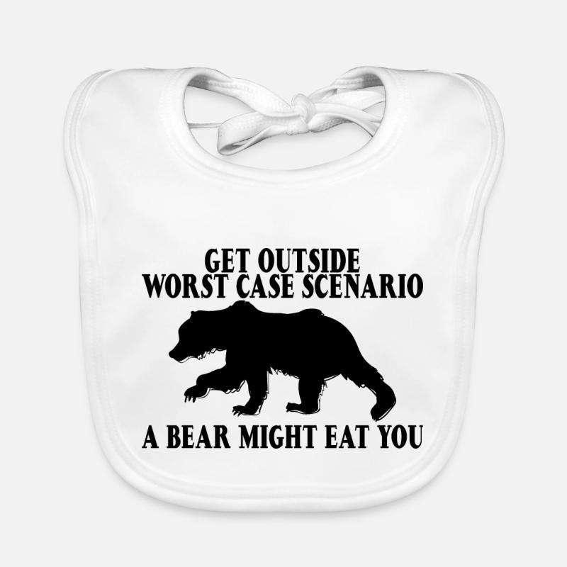 Sortez, dans le pire des cas, un ours vous mange9 Bavoir bio Bébé