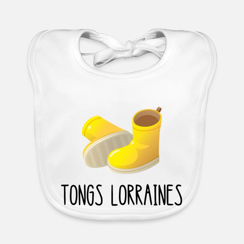 tongs lorraines Bavoir bio Bébé