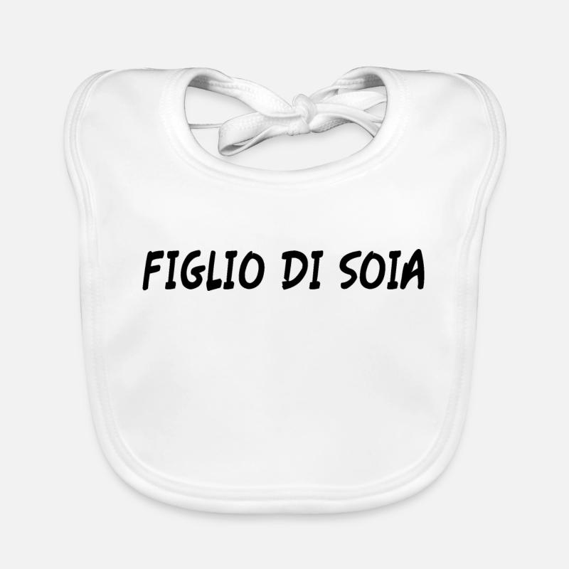 Fils de soja - Bavoir bio Bébé - blanc