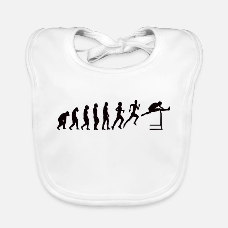 Hurdles Athlétisme Evolution Hurdler Bavoir bio Bébé