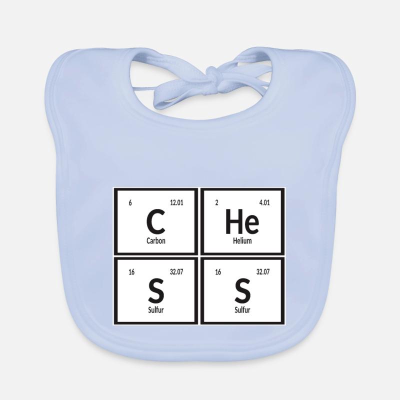 Schach | Periodensystem der Elemente Baby Bio-Lätzchen