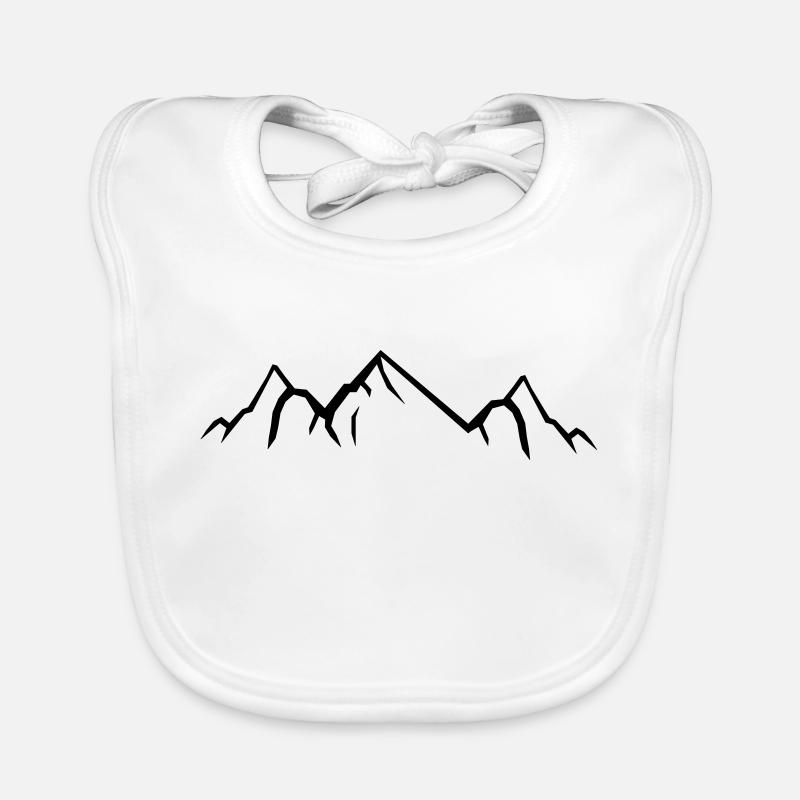 Montagnes Bavoir bio Bébé