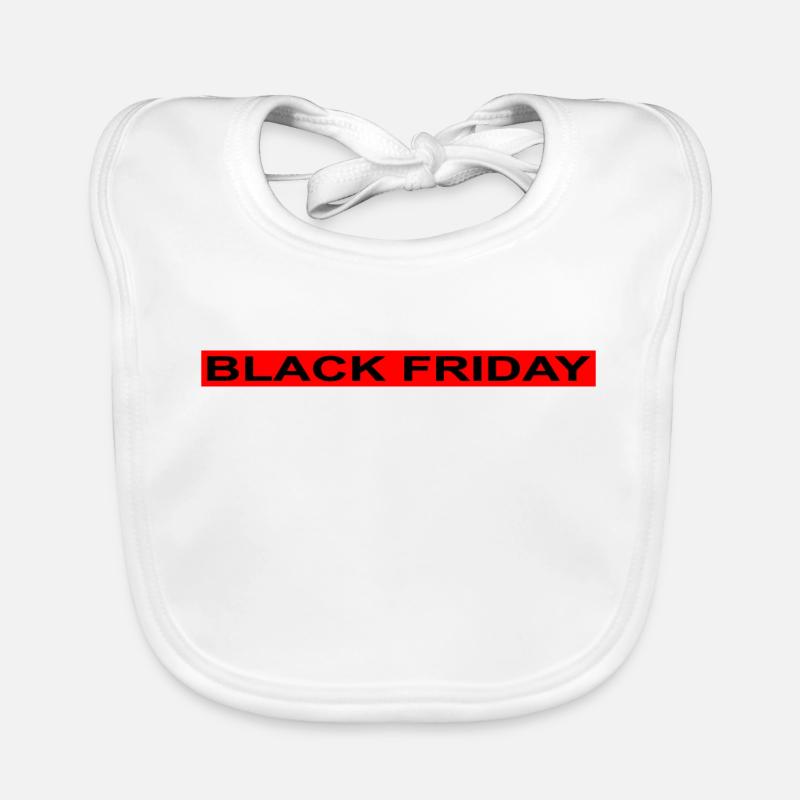 Black Friday bande rouge Bavoir bio Bébé