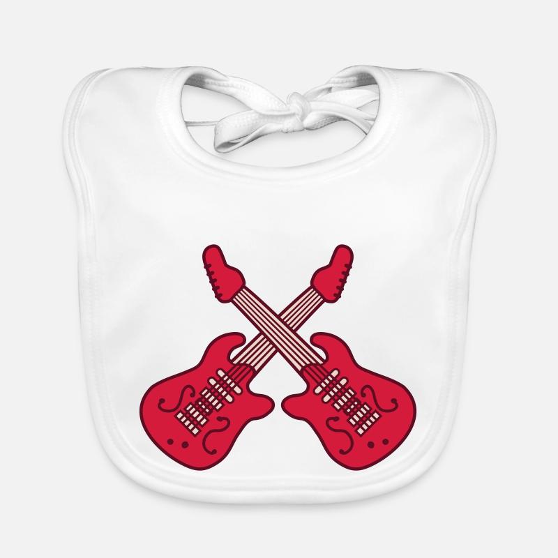 2 E Guitars Cool Organic Baby Bibs