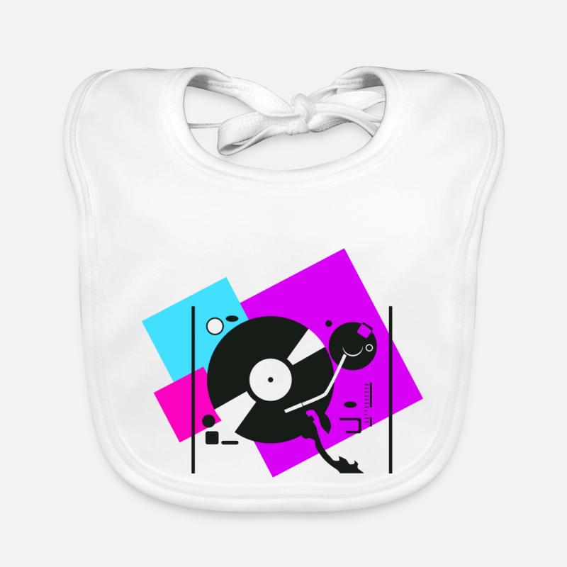 Platines colorées5 Bavoir bio Bébé