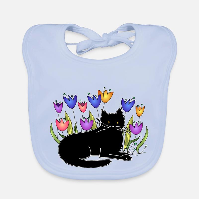 Chat Bavoir bio Bébé
