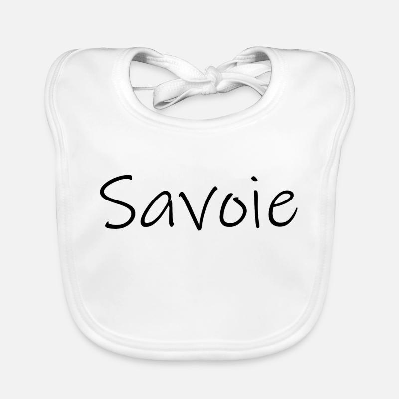 Savoie Typographie Bavoir bio Bébé