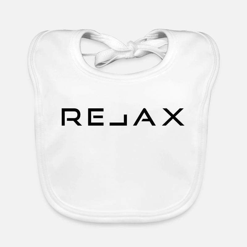 Koppla av grafik Ekologisk babyhaklapp