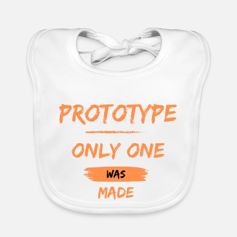 Prototype, un seul a été réalisé - Bavoir bio Bébé - blanc