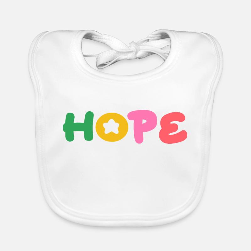 Hoffnung positives Denken Baby Bio-Lätzchen