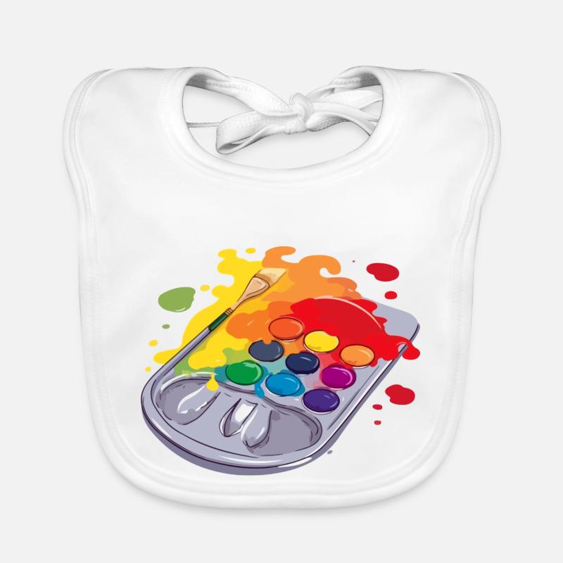 Paint palette n°2 Organic Baby Bibs