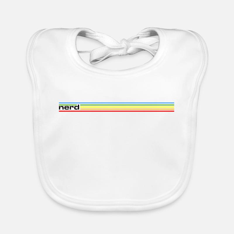 NERDY forever - nerd Rainbow Baby Bio-Lätzchen