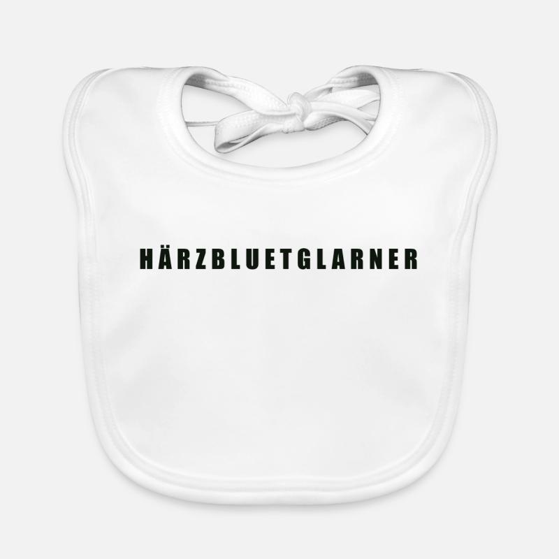 Härzbluetglarner Kanton Glarus Baby Bio-Lätzchen