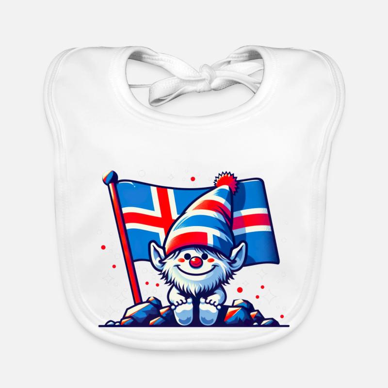 Islande Islande 82 Bavoir bio Bébé