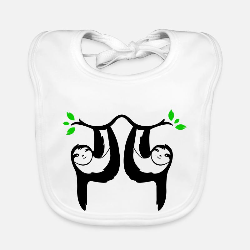 sloths 02 Organic Baby Bibs
