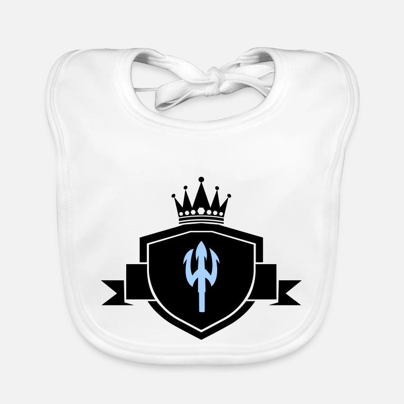 dreizack wappen Baby Bio-Lätzchen