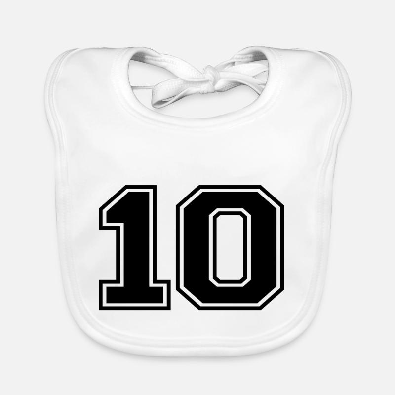 Nummer 10 Baby Bio-Lätzchen