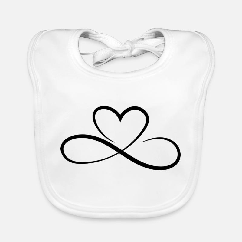 Herz Design Baby Bio-Lätzchen