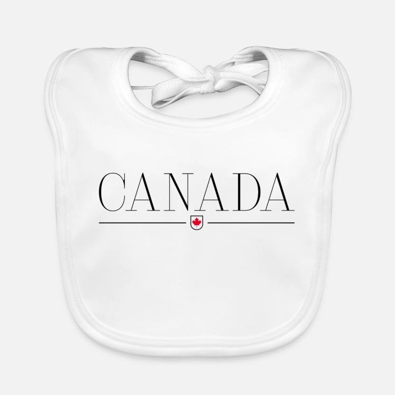 J’aime le Canada, T-shirt design de style élégance Bavoir bio Bébé
