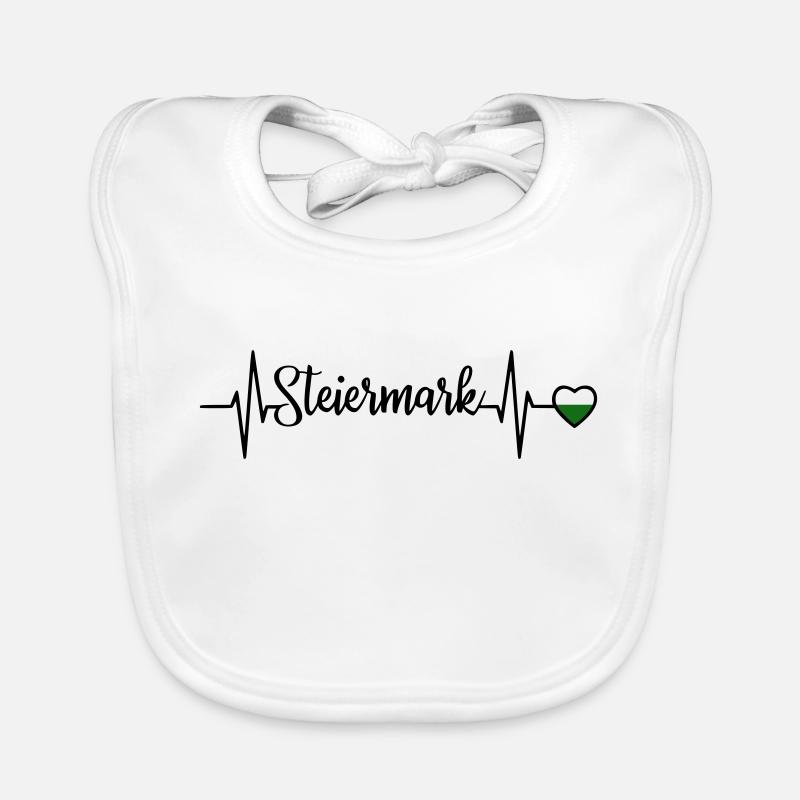 Styria Pulse Heart Line Organic Baby Bibs