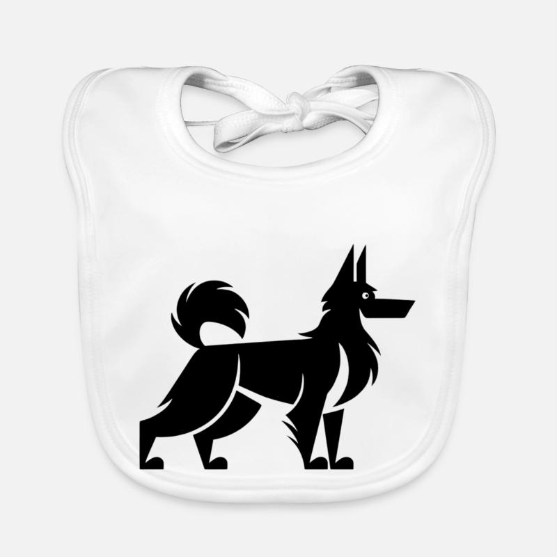 Belgian Malinois Shepherd Dog Organic Baby Bibs