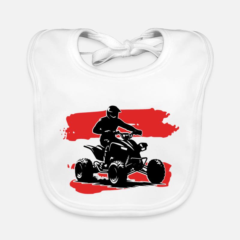 Drapeau de l’Autriche Quad Bavoir bio Bébé