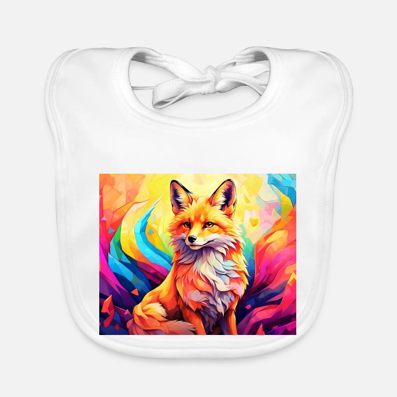 cute fox #fox #cute Organic Baby Bibs