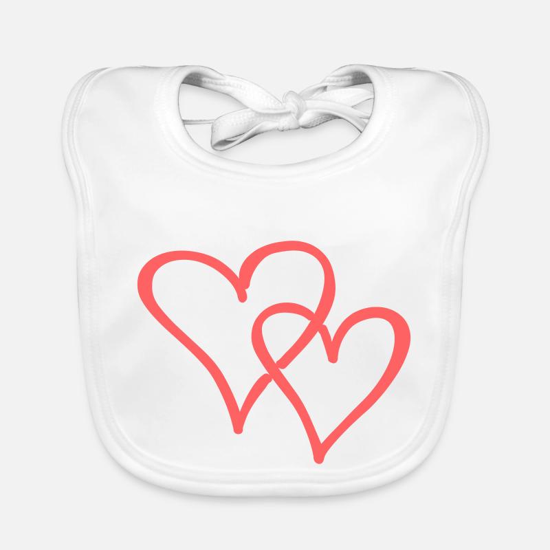 herzchen Baby Bio-Lätzchen