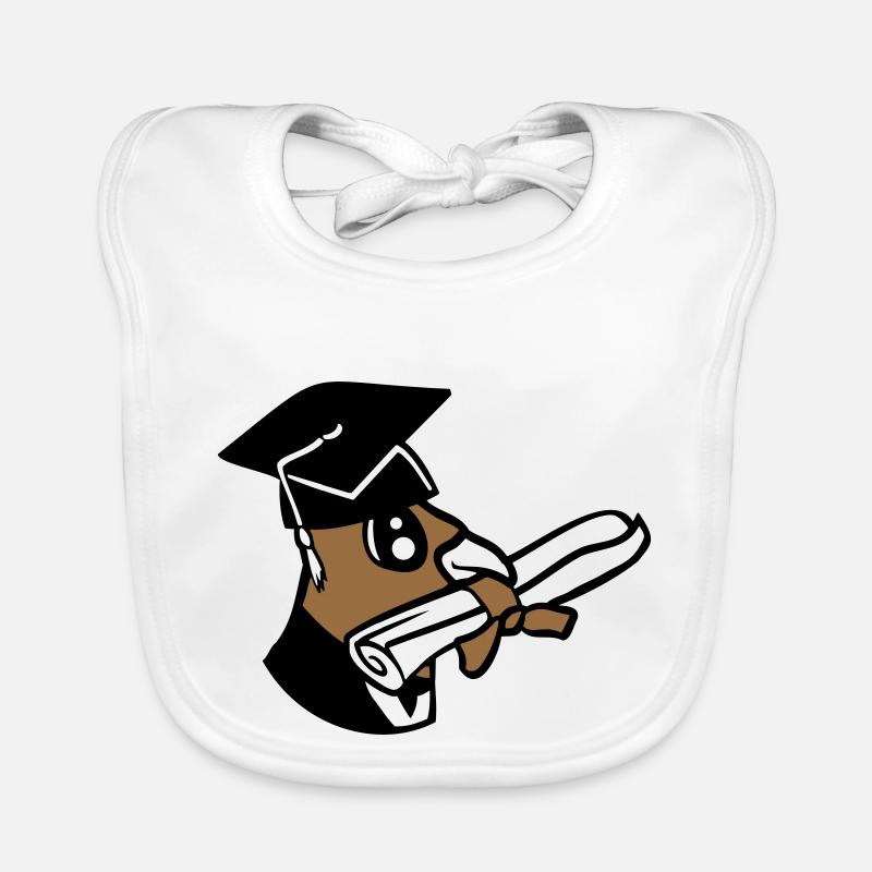 Deaf School Graduation College Certificate Certificate Certificate Organic Baby Bibs