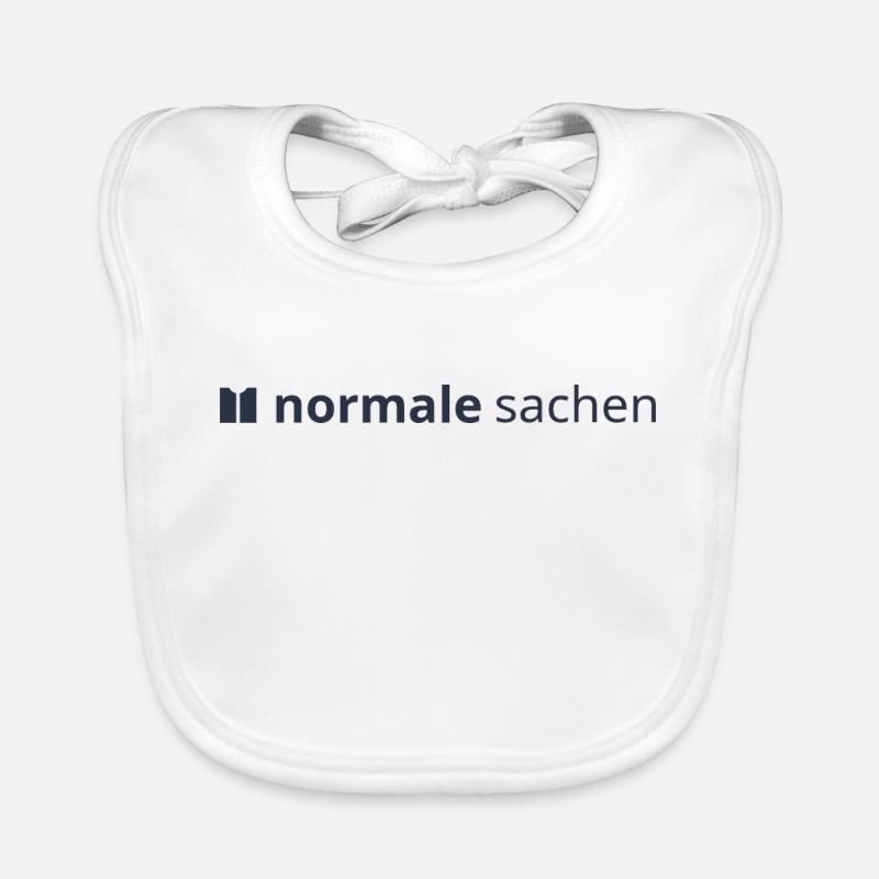 Normal Stuff Logo Bleu Bavoir bio Bébé