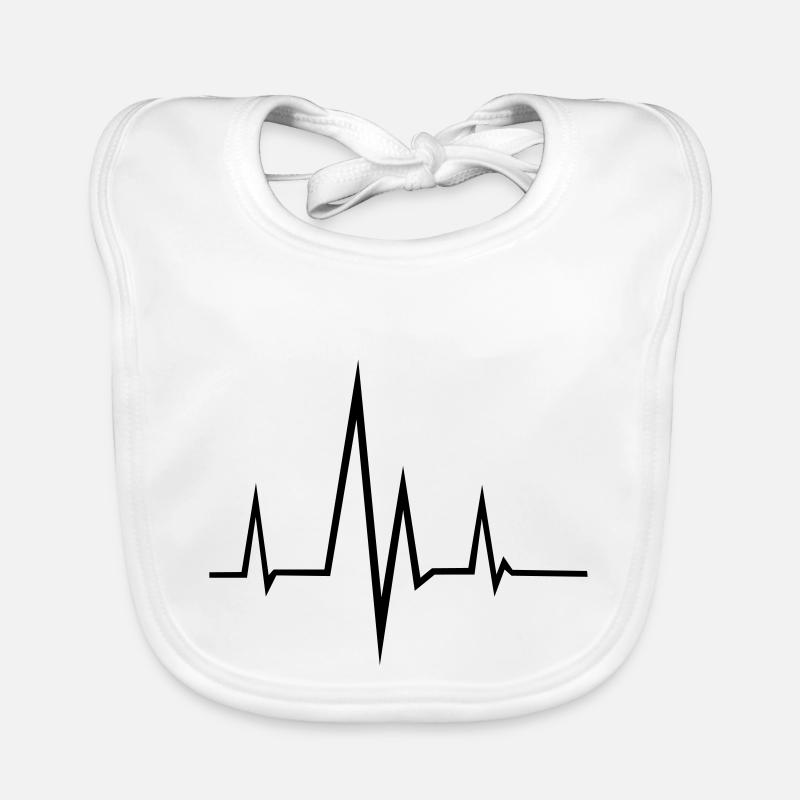 Pulse - Frequency - Heartbeat Organic Baby Bibs