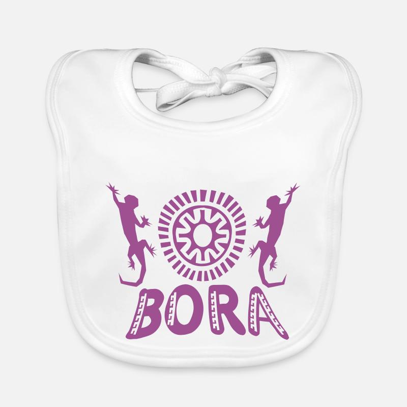 lila Tattoo Bora Bora Baby Bio-Lätzchen