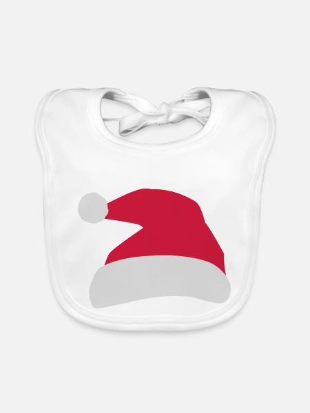 Weihnachten - Baby Bio-Lätzchen - Weiß