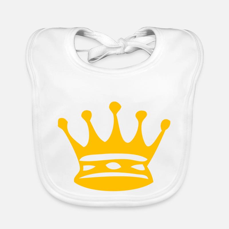 couronne jaune Bavoir bio Bébé