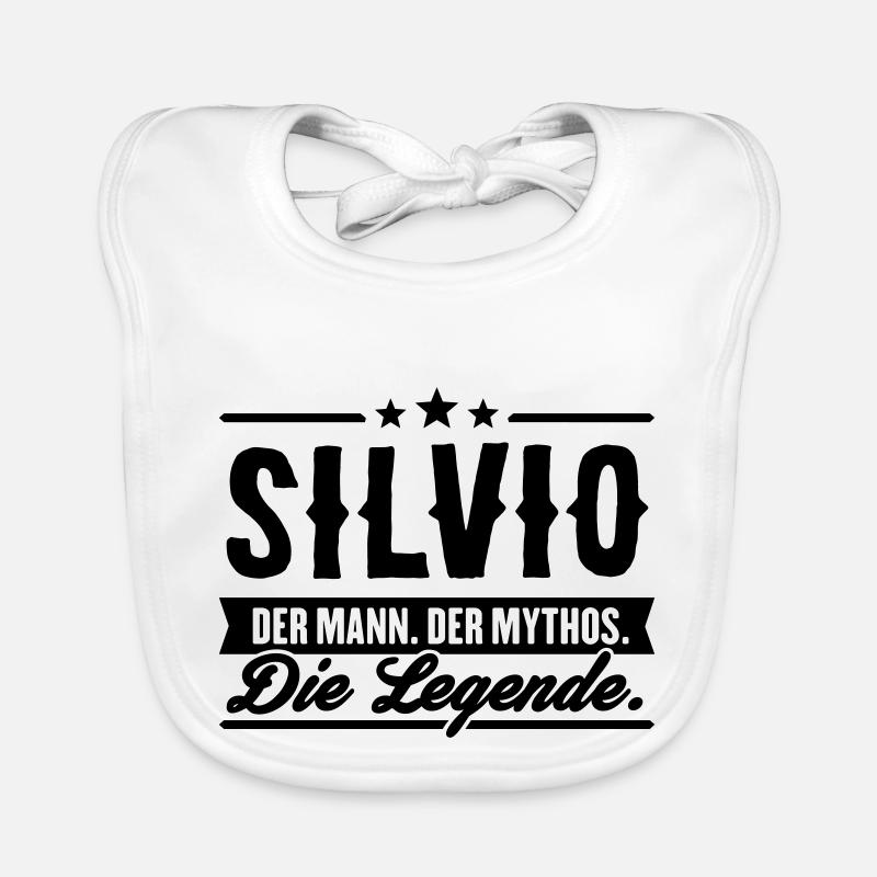 Man Myth Legend Silvio Organic Baby Bibs