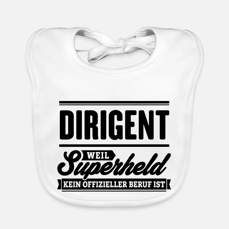 Superheld Dirigent Baby Bio-Lätzchen