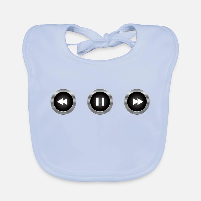 Audio control buttons Organic Baby Bibs