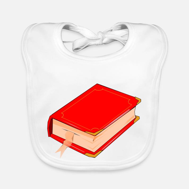 book - Organic Baby Bibs - white