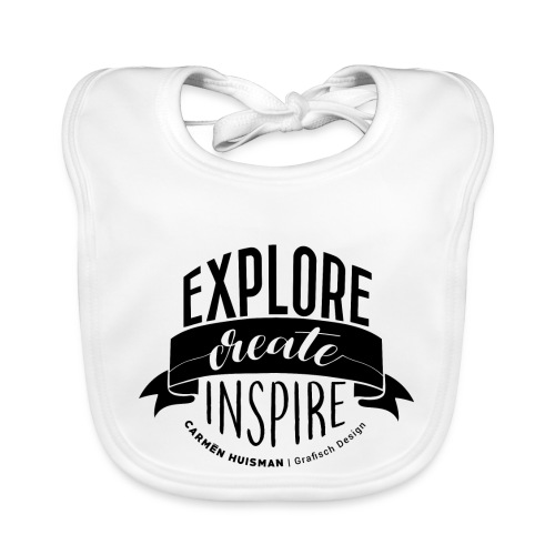 Explore, Create & Inspire - Bio-slabbetje voor baby's