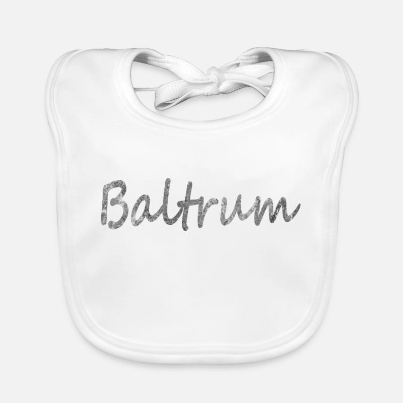Baltrum die Insel! Geschenk Idee Baby Bio-Lätzchen