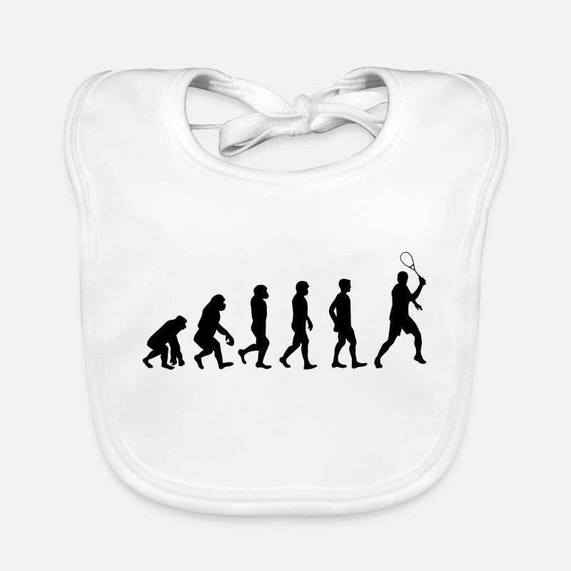 Evolution squash sport squash player gift Organic Baby Bibs
