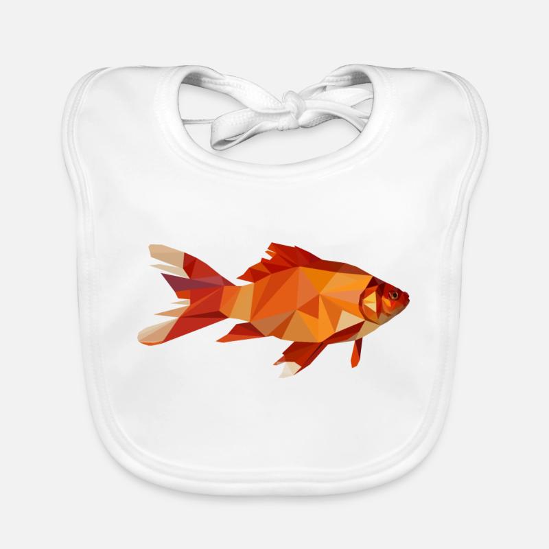 Goldfish vector Organic Baby Bibs