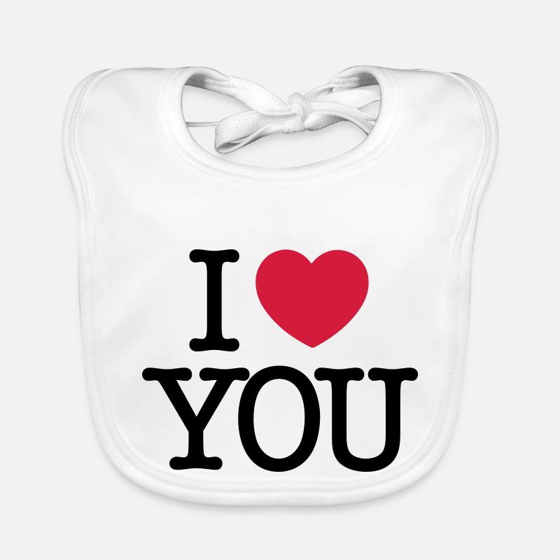 ich hab dich lieb Baby Bio-Lätzchen