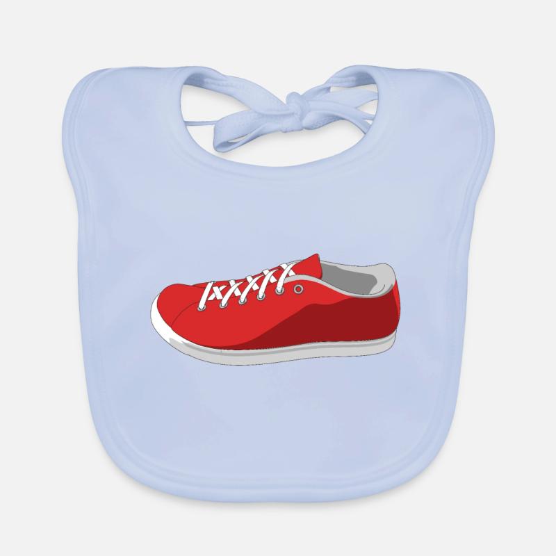 Shoe Rendering Organic Baby Bibs