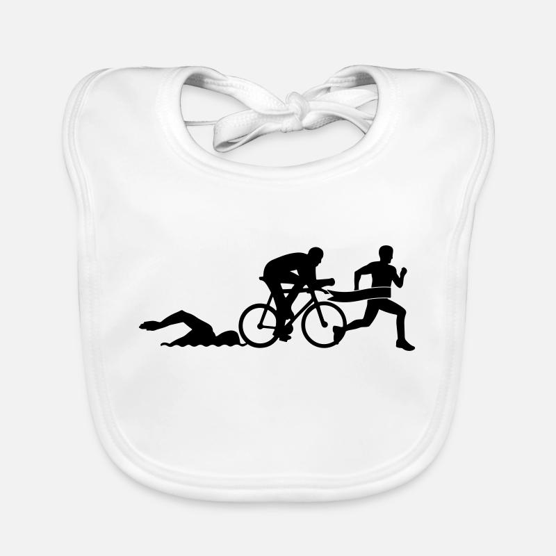 triathlon finisch Baby Bio-Lätzchen